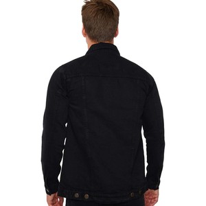 Men's Stylish Regular Winter <b>Denim</b> <b>Jacket</b> Custom Logo Printed High Quality 100% Cotton Custom Wash Front Logo Position - Product Image 3