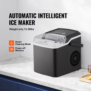 Macchina per gelato portatile da banco, 9 cubetti, autopulente in 7 minuti, 26 libbre in 24 ore, con cestello e paletta per il ghiaccio - Product Image 2