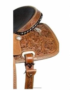 Selle Western classique en cuir marron pour la conduite à la ferme et les aventures sur sentier à prix réduit par le fournisseur Western Saddle - Product Image 2
