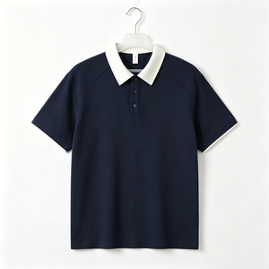 High Quality Mens Plus Size Polo Shirt Breathable Short Sleeve Solid Color Cotton <b>Classic</b> Business Casual Wear Polo Shirt Top - Product Image 5
