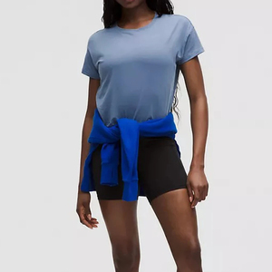 Camisetas Cortas de Algodón Sólido de Alta Calidad para Mujer, Camisetas Cortas de Verano de Manga Corta para Mujer - Product Image 5