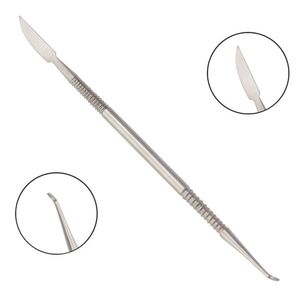 Pousse-cuticules professionnel à lame large incurvée personnalisée, double face, en acier inoxydable, meilleur coupe-cuticules - Product Image 3