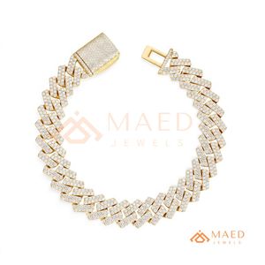 Pulsera de Cadena Fina con Moissanita Dorada, Estilo Manhattan, Nueva York, para Uso Diario, Fiestas, Bodas, Regalo - Product Image 5