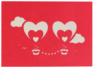 Wholesale Elegant Love Balloon 3D Pop Up Card With Envelope, Custom Wedding/Valentine 3D Greeting Card, <b>Handmade</b> <b>Paper</b> Art - Product Image 6