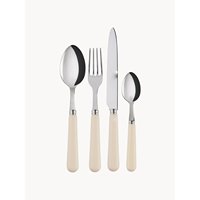 Ensemble de couverts minimalistes en acier inoxydable, finition miroir, passe au lave-vaisselle, pour mariage, couteau, fourchette, cuillère, service de table