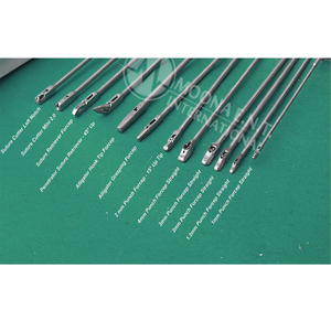 Ensemble de 12 pinces arthroscopiques en acier inoxydable, instruments chirurgicaux réutilisables avec embouts variés - Product Image 2