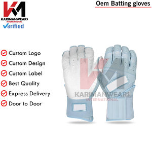 Guantes de Bateo de Béisbol Ligeros, Duraderos, de Cuero Transpirable, Cómodos para Entrenamiento y Práctica - Product Image 3