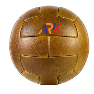 Ballon de football en cuir antique de qualité supérieure, cousu à la main, ballon de football en cuir antique, entraînement sportif classique - Product Image 1