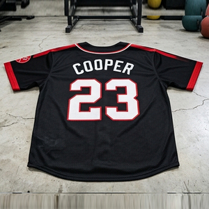 Camisetas de Béisbol de Manga Corta con Botones, 100% Poliéster, Nombre del Equipo Impreso, Camiseta de Béisbol con Cuello en V, Camisetas de Softbol Unisex - Product Image 2