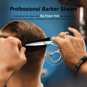 Tijeras Profesionales de Acero Inoxidable para Cortar el Cabello, Tijeras de Peluquería de 5.5 Pulgadas con Hojas Convexas - Product Image 6