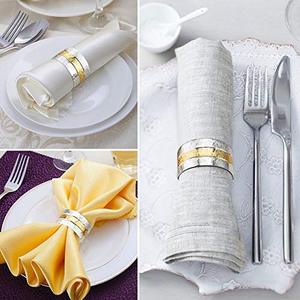 Metal Modern Eco-Friendly Napkin Ring Premium Handcrafted Lavie Creations Elegant Dining <b>Table</b> Decor Wedding <b>Party</b> Dinner - Product Image 5