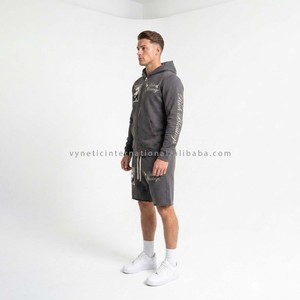 Hot Selling Custom Polyester/Cotton Oversized Fleece Drop Shoulder Solid Y2k Hip Hop Heavyweight Streetwear 2-in-1 Design Hoodie - Product Image 2