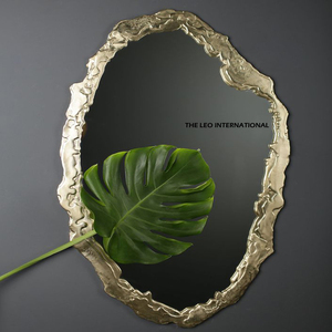 New Arrivals Antler Look Wall <b>Mirrors</b> Decorative <b>Silver</b> Theme Modern Stylish Metal Wall Mount Living Room Decor <b>Mirrors</b> - Product Image 3