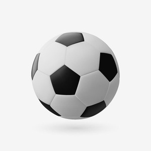 Ballon de football noir et blanc, design classique, durable, pour sports de plein air, emballage gonflé, 0,4-0,45 kg - Product Image 1