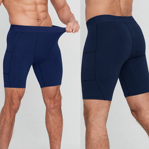 Collants de compression 3/4 personnalisés pour hommes, taille élastique, séchage rapide, respirants, pour l'entraînement et la gym, sous-vêtement technique - Product Image 5