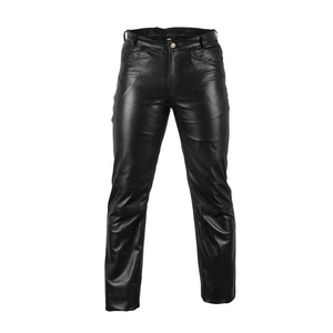 Customized Top Design High Quality Men Casual Leather <b>Pants</b> Winter Wear Outdoor Eco-Friendly Breathable - Product Image 1