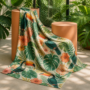 Custom Printed <b>Throw</b> Blanket Personalized Balloon Toucan Motocross Koi Orchestra Umbrella Sublimation Flannel Fleece Polyester - Product Image 5