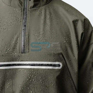 Chaqueta Deportiva Casual de Primavera, Impermeable, Cortavientos, con Capucha, Unisex, Holgada, Bordada, Lisa - Product Image 6