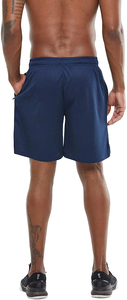Shorts de sport d'été pour hommes grandes tailles en molleton doux French Terry, polyester uni, écologiques, vente en gros - Product Image 4