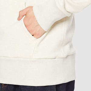 Sweat-shirt à capuche gris pour homme, manches longues, couleur unie, décontracté, pour l'automne, coupe classique, poches latérales, fermeture à cordon, 100% coton - Product Image 3
