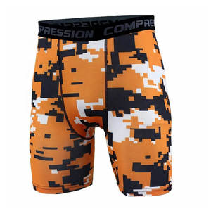 Athletic <b>Men's</b> Spandex <b>Compression</b> <b>Shorts</b>-Solid Pattern Breathable Anti-Wrinkle Quick Dry Hip Hop Style Customizable Logo/Color - Product Image 3