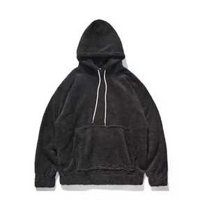 New Custom Logo Men's Winter <b>Sherpa</b> Hoodie Polyester/Cotton Puffer Fleece Oversized Digital Printing Pullover EU Size - Product Image 1
