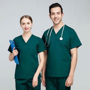 Uniforme Quirúrgico Transpirable de Verano Unisex, Traje de Trabajo para Dentistas y Doctores, Uniforme de Enfermera, Conjunto de Dos Piezas, Poliéster y Algodón - Product Image 4