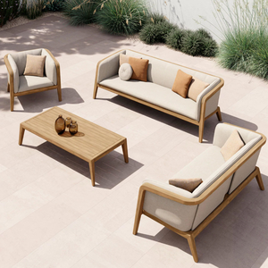 Muebles de Madera de Teca de Diseño de Lujo para Patio, Hotel, Jardín, Seis Plazas, con Estilo Moderno para Decoración del Hogar - Product Image 6