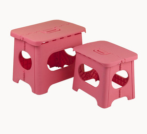 Foldable Plastic <b>Stool</b> Stackable Portable Home Furniture Blue <b>Pink</b> White Modern Design Contemporary Living Room Chair - Product Image 5