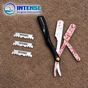 Salon Hair Styling <b>Razor</b> Professional Barber Hair Cutting Thinning <b>Razor</b> Folding <b>Straight</b> <b>Razor</b> with Replaceable <b>Blade</b> - Product Image 6