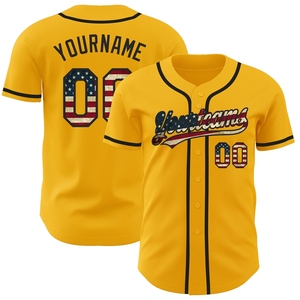 Best Selling Breathable Baseball Jersey for Men 100% Polyester Material Custom Made Logo Printing Team Name Player Name Quick - Product Image 1
