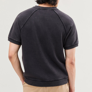 Sudadera de Manga Raglán para Hombre, Cuello Redondo, Color Sólido, Informal, de Punto, Algodón, Corte Regular, para Otoño, NUEVO - Product Image 4