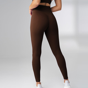 Personnalisation rapide, vêtements de sport pour femmes de haute qualité, pantalons TikTok respirants à taille haute, leggings de yoga, fabrication OEM - Product Image 1