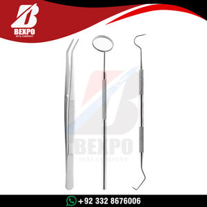 Kit de Exploración Dental de 3 Piezas, Pinzas, Espejo y Explorador de Higiene Básica, Herramienta de Limpieza de Acero Inoxidable de Alta Calidad - Product Image 5