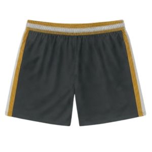 Shorts de lacrosse unisexe gris et or en polyester, uniforme sportif léger, vêtements d'entraînement pour sports d'équipe - Product Image 2