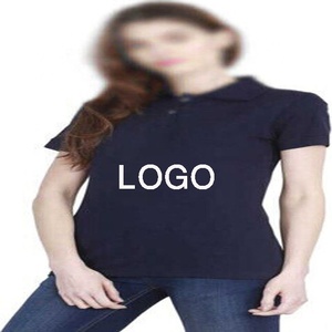 Couleur unie 100% coton femmes pour Polo T-Shirt respirant tricoté conception bonne qualité personnalisé marque directe usine exportation - Product Image 4
