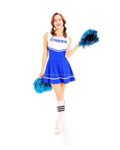 Uniformes de cheerleading personnalisés TASBI INTERNATIONAL 100% polyester imprimés par transfert thermique, poids du tissu 220g, logo frontal - Product Image 5