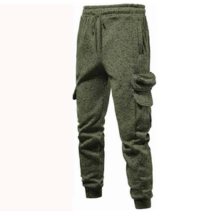 Unisex Olive <b>Green</b> <b>Cargo</b> Joggers Solid Color Drawstring Waist Casual <b>Pants</b> Full Length Lightweight Plus Size Regular Fit Winter - Product Image 2