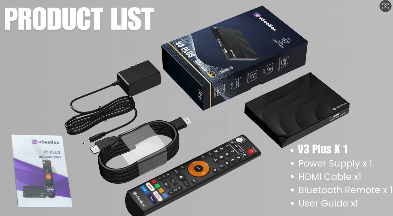 その他 TVBOX Android 9.0 8K Video Decode 2.4G+5.8G WiFi HDMI in TV Box