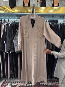 Offre Spéciale – Abaya Modeste de Dubaï à Manches Longues, Ornée de Perles et de Paillettes, Faite à la Main, Traditionnelle, pour Mariage, en Polyester Respirant, Col en V pour Femme - Product Image 2