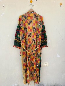 ชุดกิโมโนลายการ์ตูนพิมพ์ลายด้วยมือ ดีไซน์ไม่ซ้ำใคร ชุดนอนผ้าฝ้าย 100% คอวี เอวยางยืด ใส่สบาย ระบายอากาศได้ดี เหมาะสำหรับฤดูร้อน - Product Image 4