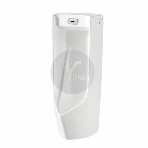 Urinoir commercial automatique à capteur mural en céramique blanche pour hommes, sans contact, économiseur d'eau - Product Image 2