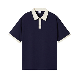 Chemises de golf personnalisées en tissu 100% coton, polos à séchage rapide, polos unis pour hommes, t-shirts polo - Product Image 3
