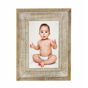 Good Quality Modern Design <b>Wall</b> Decorative Handmade White Wash Color Solid Mango Wood Photo <b>Frame</b> for Genuine Buyers - Product Image 1