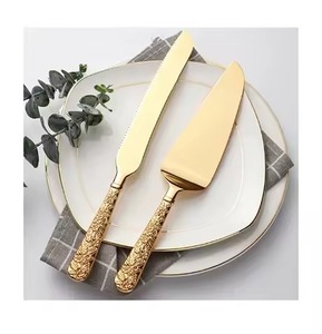 Premium Living Stainless Steel <b>Cake</b> <b>Server</b> Set Metal <b>Cake</b> Knife and Dessert <b>Server</b> Set - Product Image 1