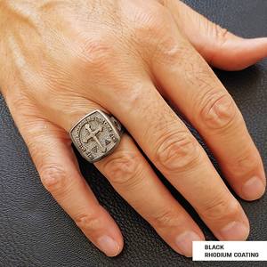 Bague BOJ RCJ 018 personnalisée en argent et diamant, bague de diplôme universitaire unisexe, cadeau pour les occasions de fête, prix bas - Product Image 4