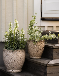 Jardinière conique moderne en bois, grande taille, finition grain de bois brun rustique, pour jardin, patio, balcon, décoration intérieure et extérieure - Product Image 6
