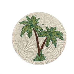 Premium Seed Beads Handcrafted <b>Table</b> <b>Mats</b> For Home Decoration Use Designer Beaded Embroidery Placemat Set For <b>Table</b> Setting - Product Image 3