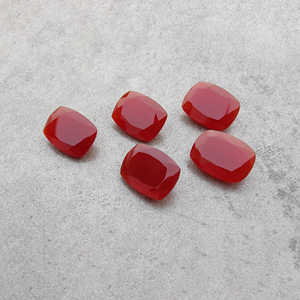 Ónix Rojo Natural, Corte Facetado, Forma Rectangular, Calibrado, Gema de Calidad AAA+ para Joyería - Product Image 2