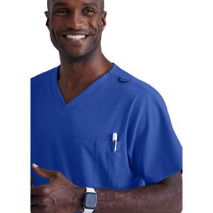 Uniforme d'infirmier pour hommes OEM, en coton et polyester de qualité supérieure, doux, durable, respirant, vêtements de travail médicaux pour hôpital, uniforme d'infirmier pour hommes - Product Image 5